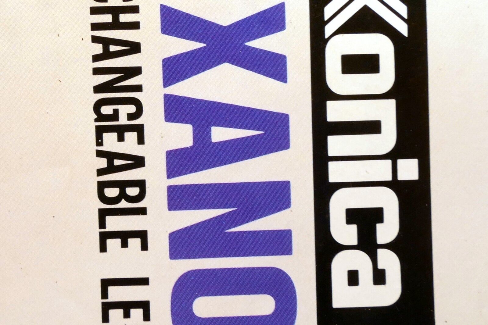 Konica AR Hexanon Lens Brochure  Accessory guide List specifications table