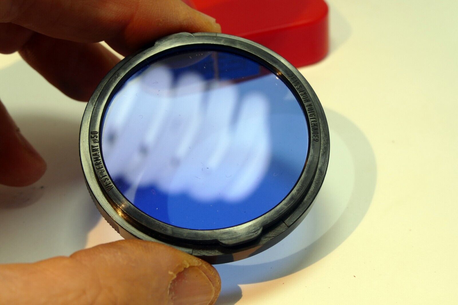 Carl Zeiss Ikon Ikolor B Filter B 50 2X 20.1057 Contarex Ultron 50mm Blue 80B C4