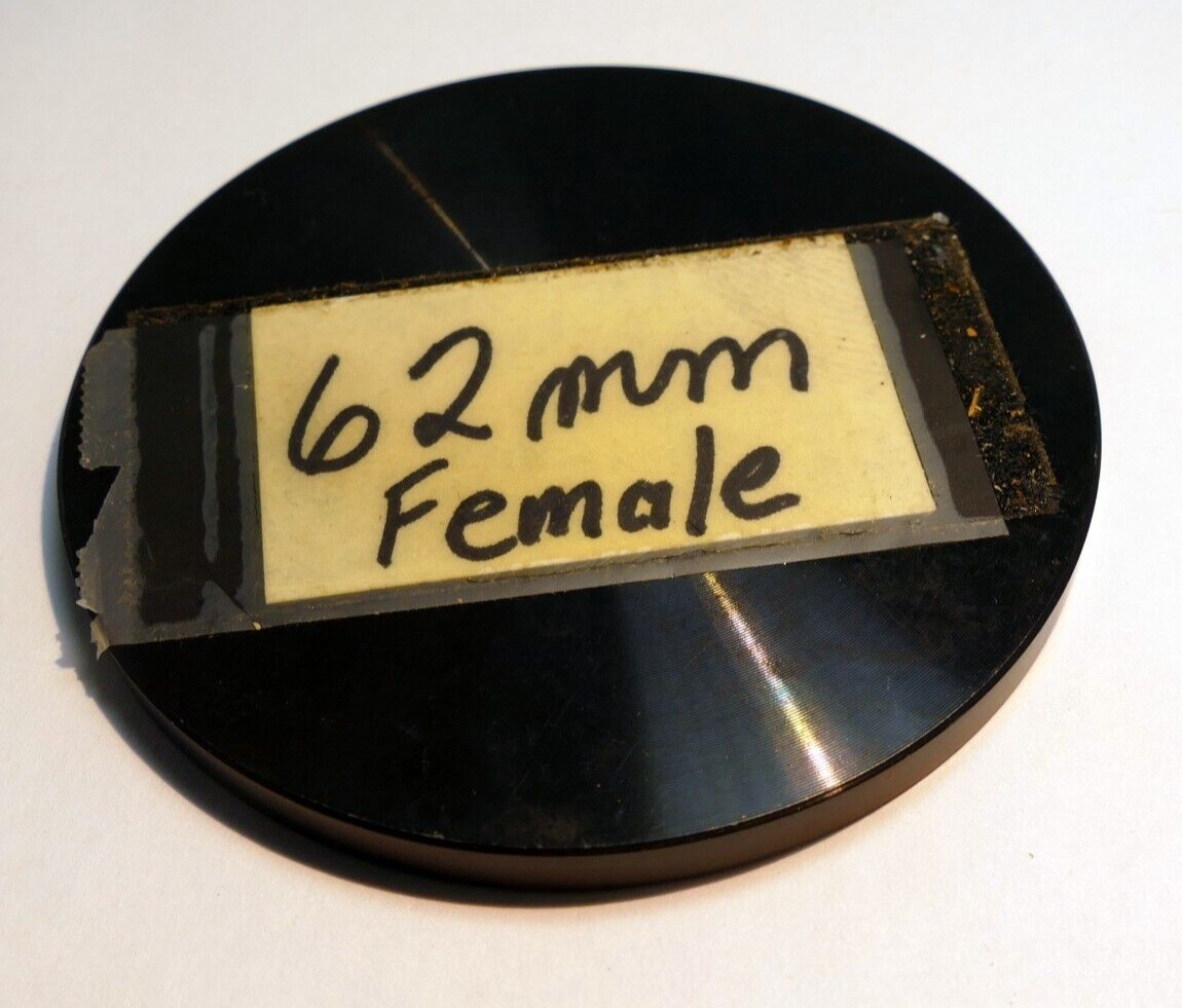 Metal 62mm Cap threaded for filter stacking w/ female threads