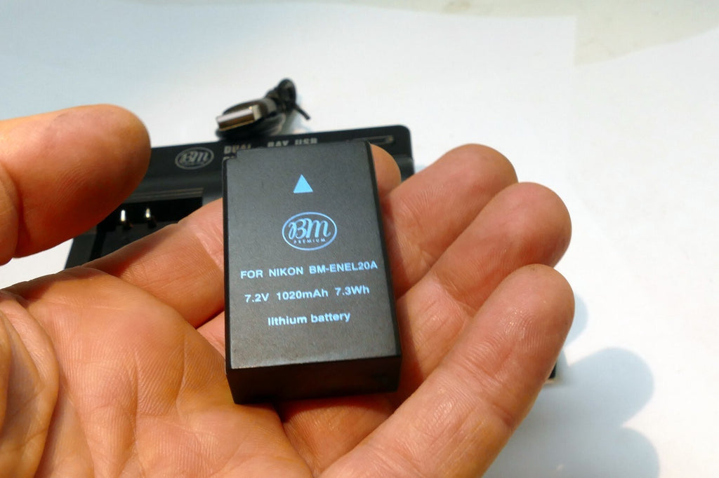 DUAL charger w/2 x EN-EL20a battery replacement for camera 1 V3 Mirrorless