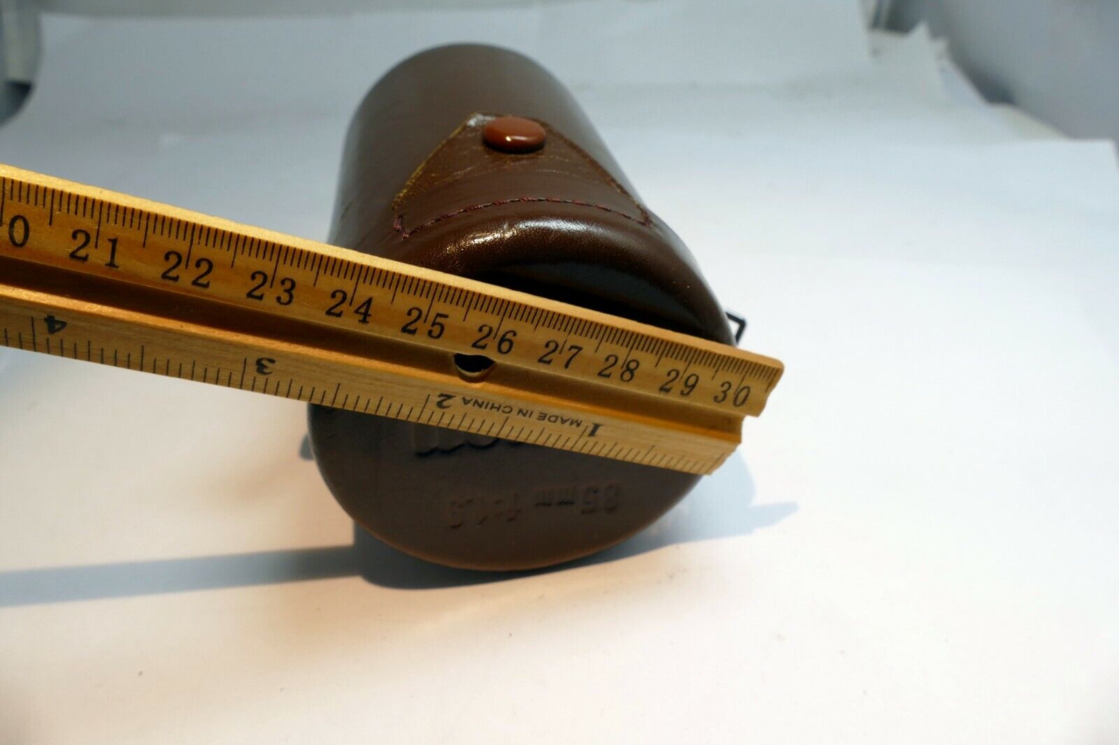 Hard Case Canon for 85mm f1.9 L39  Lens rangefinder Leather vintage Serenar