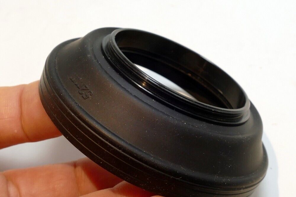 Rubber 52mm Lens Hood Shade for 28mm f2.8 wide angle lens