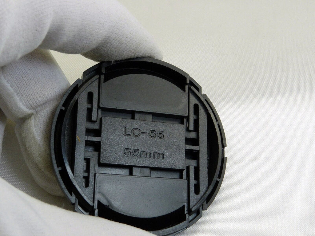 LC-55 55mm Lens Front Cap  Snap on type generic Black plastic