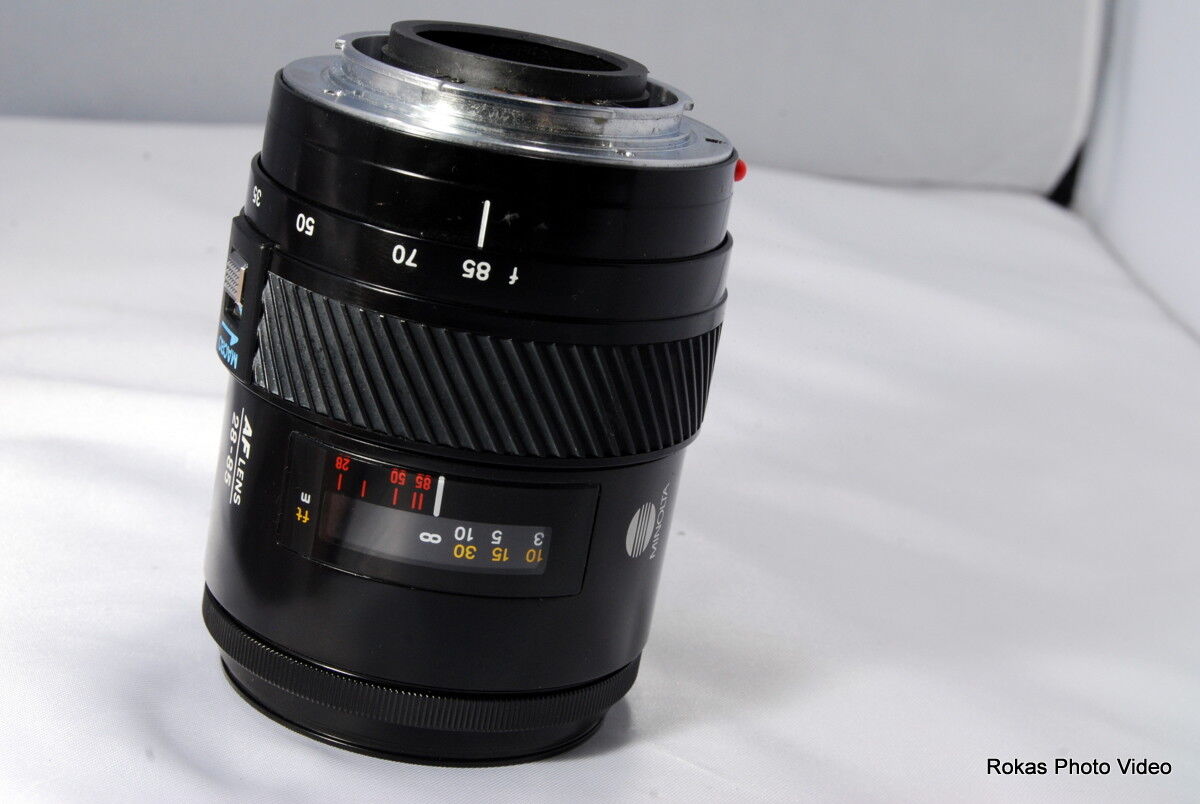 Used Minolta 28-85mm f3.5-5.6 Lens For Parts or Repair (SN 31201480)