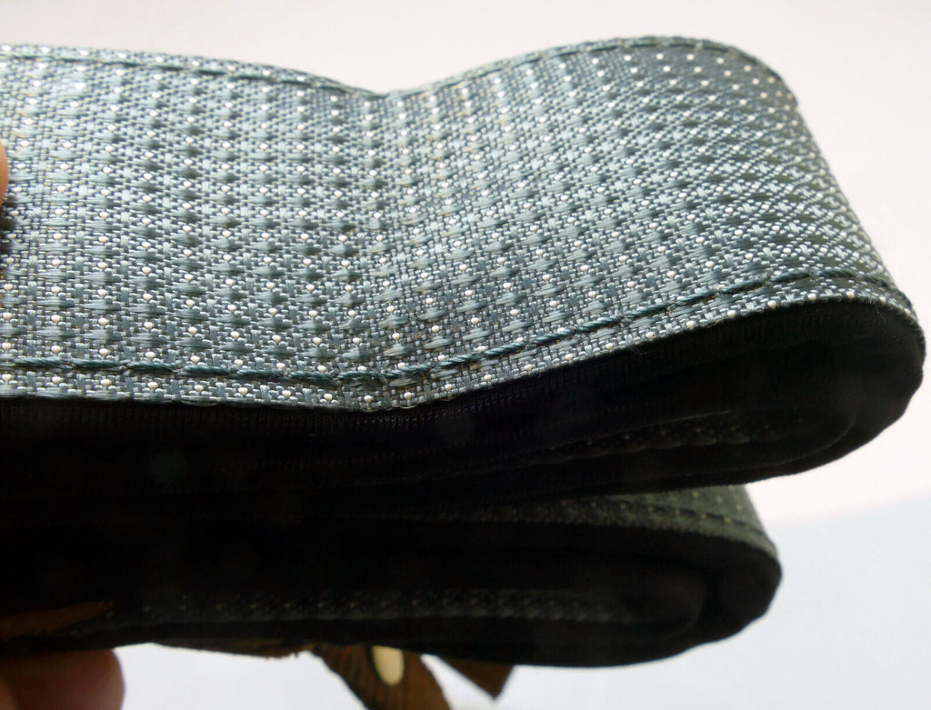 Gray Teal Camera Neck strap 4cm wide with quick release
