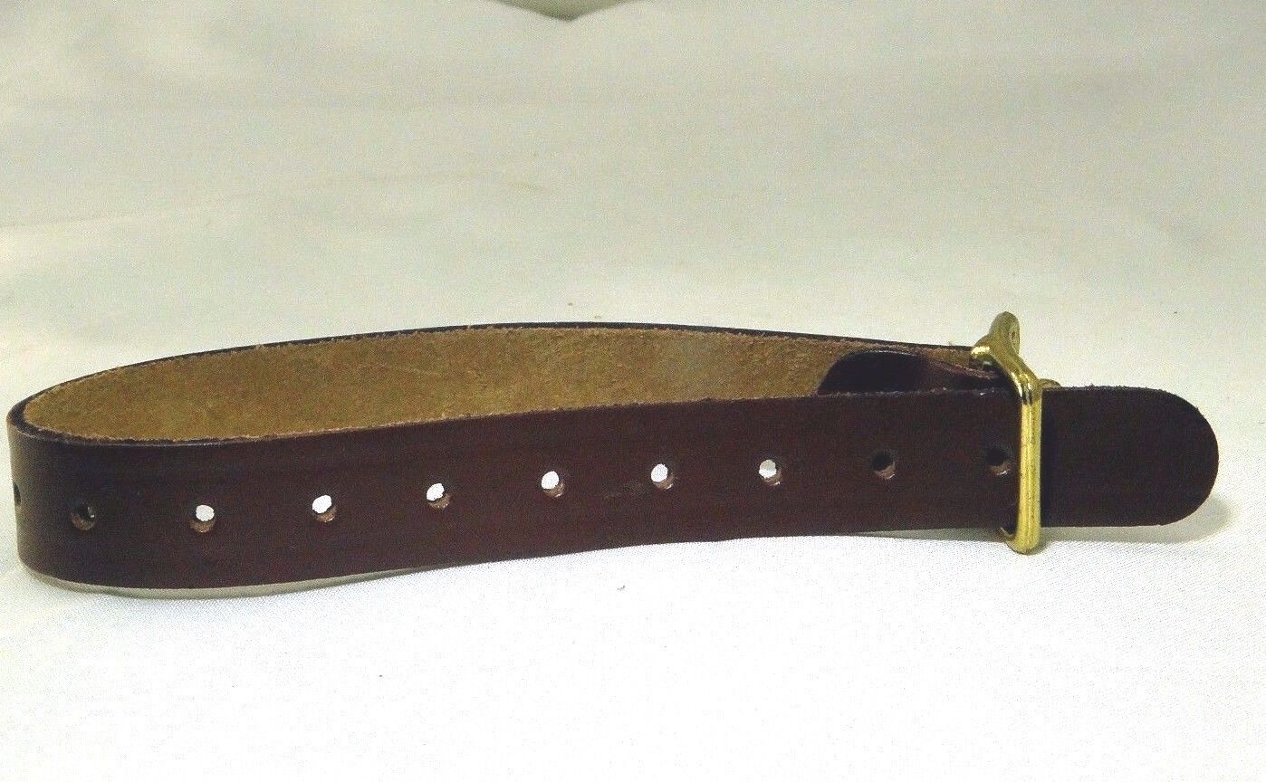 leather camera case strap 11" long  with only one buckle