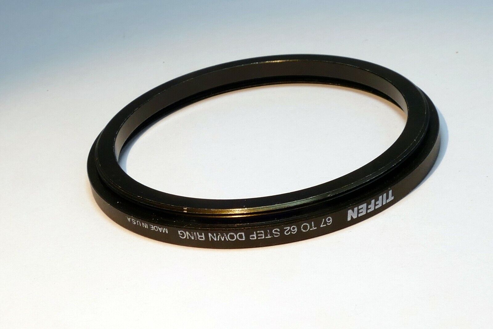 67mm to 62mm step down adapter ring for lens filter threaded double made in USA