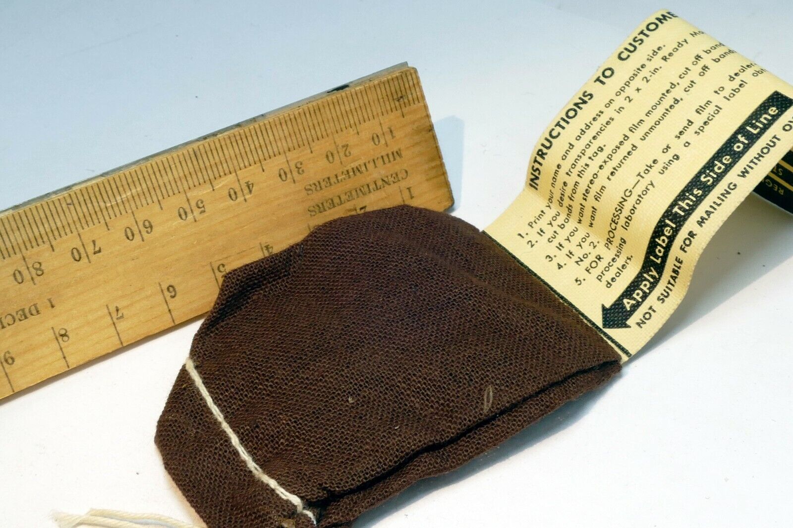 Soft case for film processing vintage 1960's