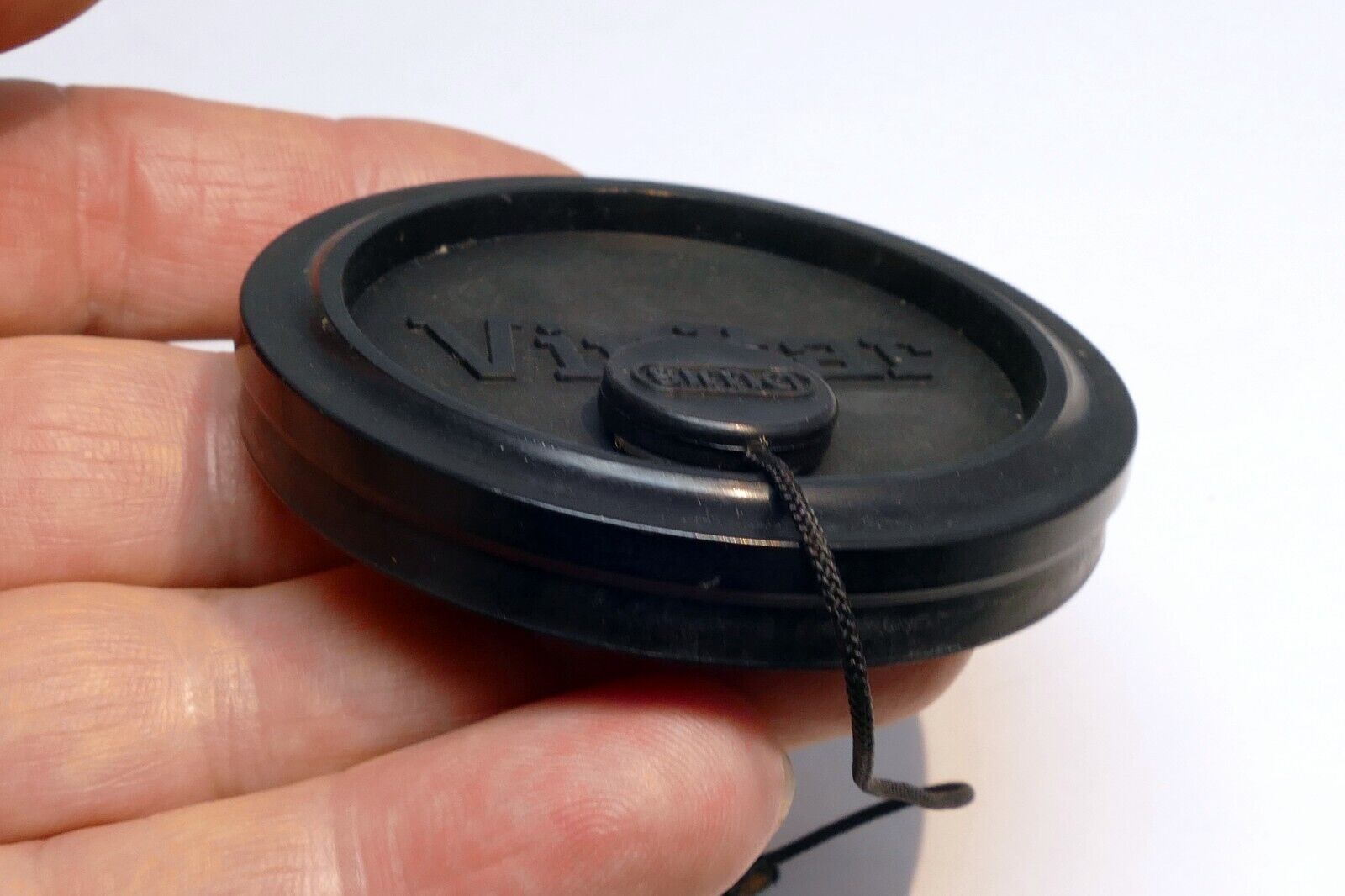 Vivitar  58mm rim Lens Front Cap slip on type with keeper string