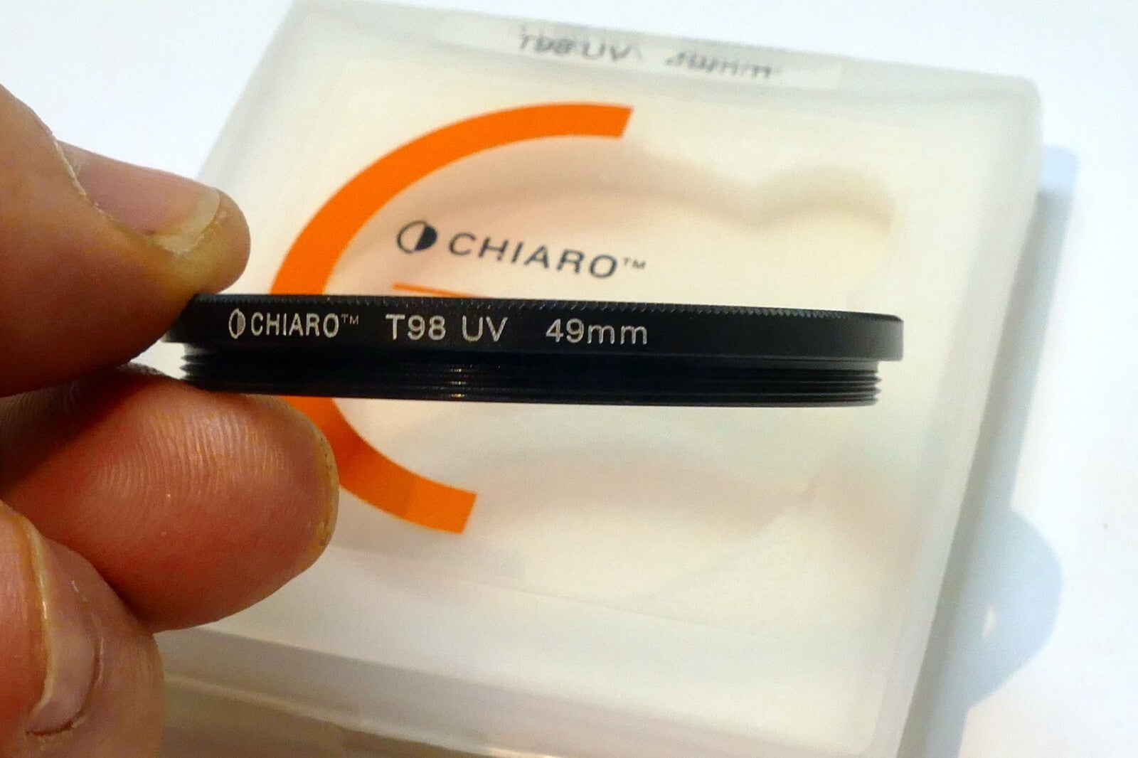 Chiaro T98 49mm Lens Filter UV threaded thin profile for wide angle lenses