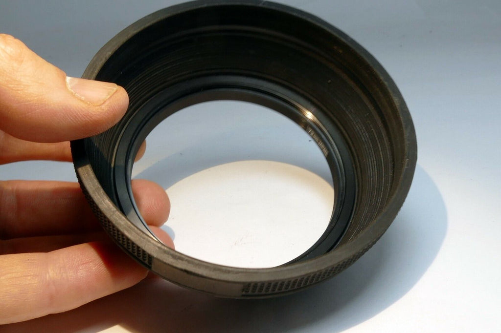 72mm rubber Lens Hood Shade screw in double  threaded for 400mm telephoto