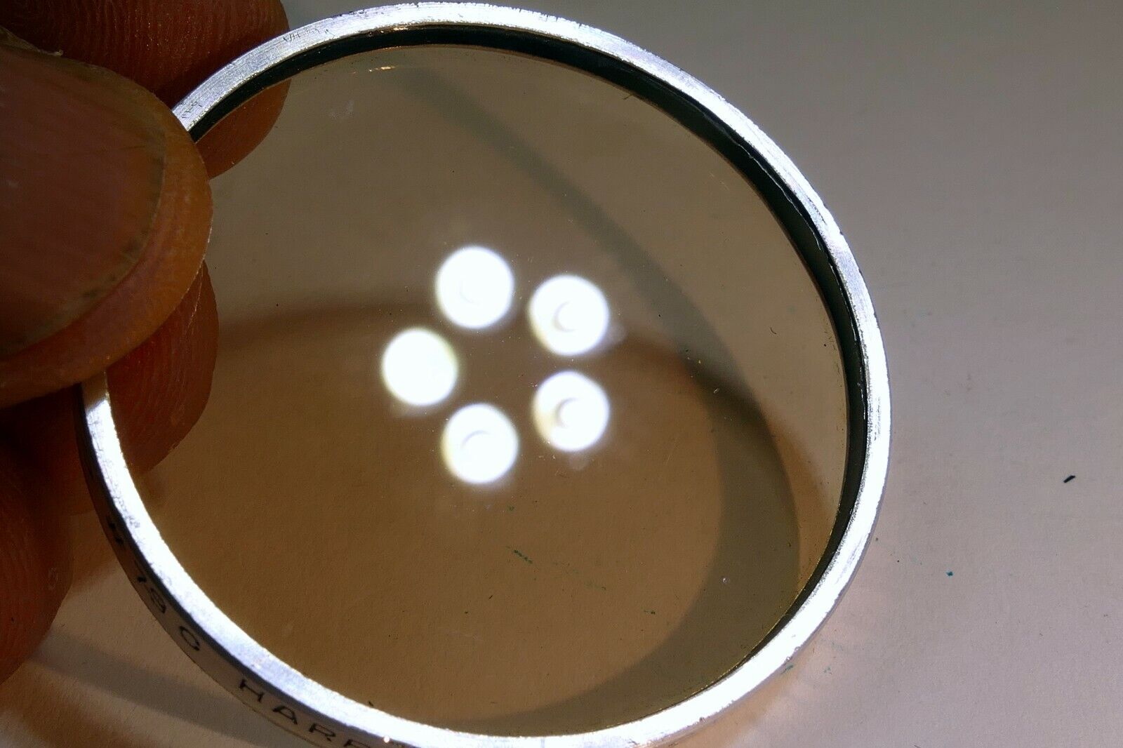 Harrison No 3 USA Lens Filter series 6 VI drop in 41.5mm OD 81C  light amber