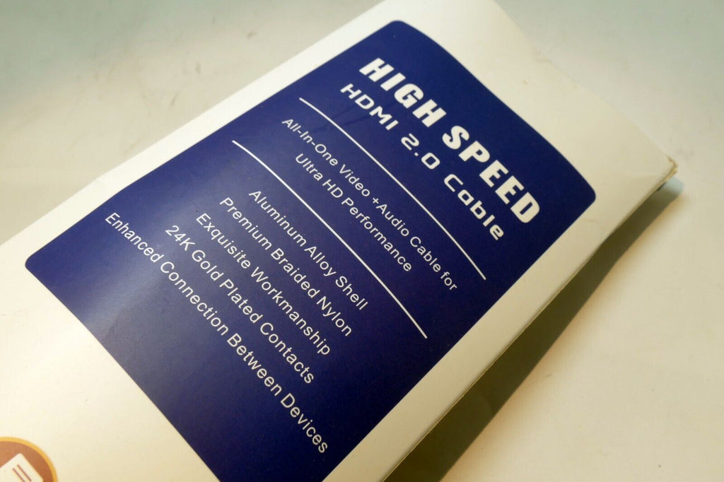 HDMI 4K Cable 60Hz High Speed Cord 1080P Premium Mesh 20 feet gold plated