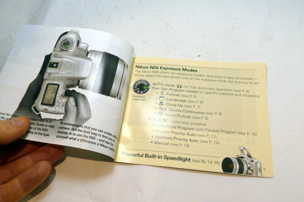 Nikon N55 Photo Guide Camera Brochure 2002