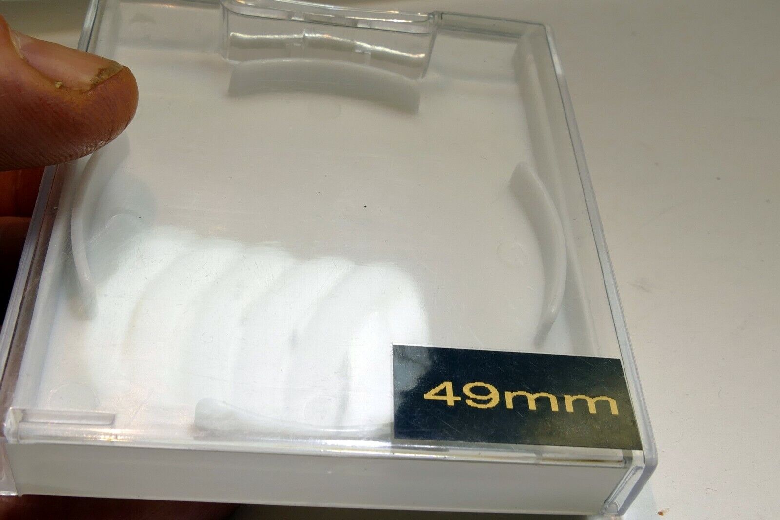 plastic case for 49mm filter