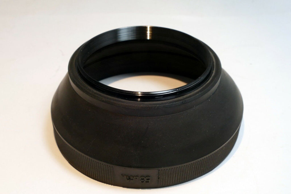58mm Rubber Hood shade telephoto  collapsible for normal lenses double threaded