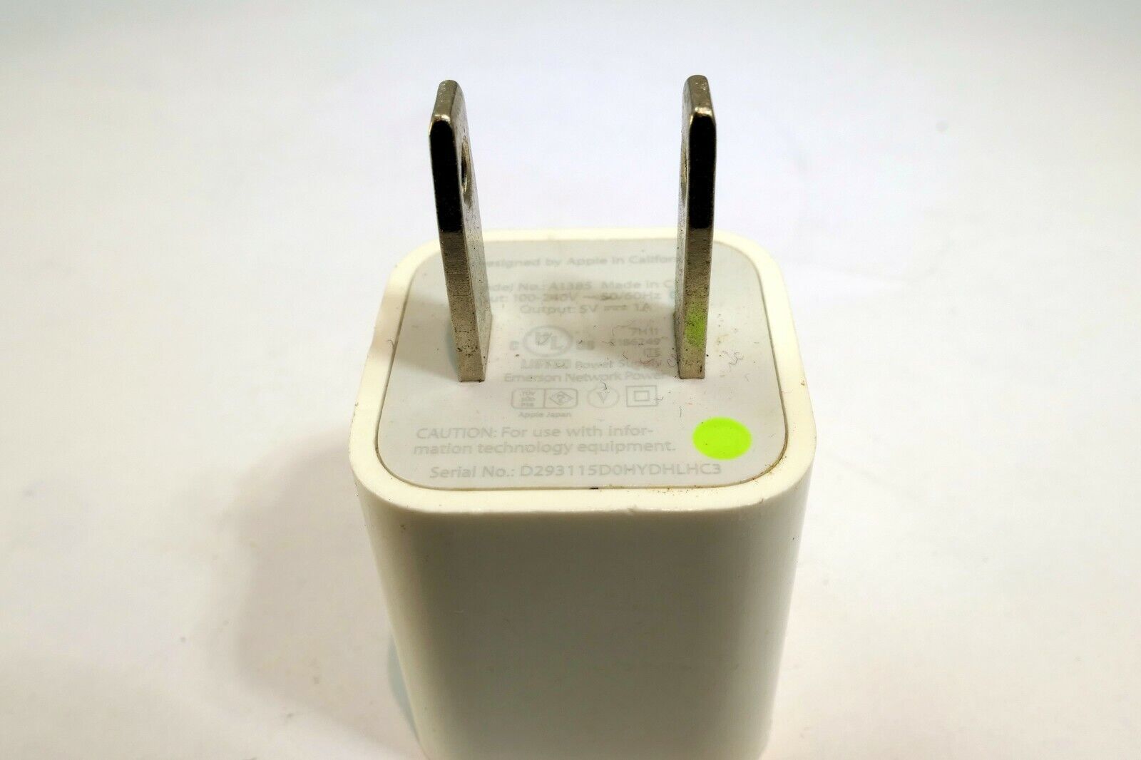 Apple A1385 OEM Authentic USB Wall Charger for iPhone Genuine