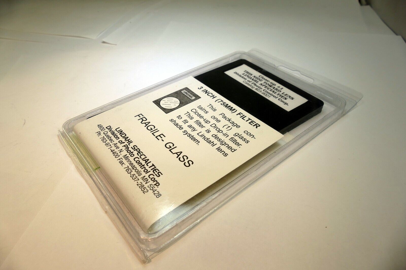 Close-up +1 Macro lens Filter drop in square 3X3" for Lindahl specialties