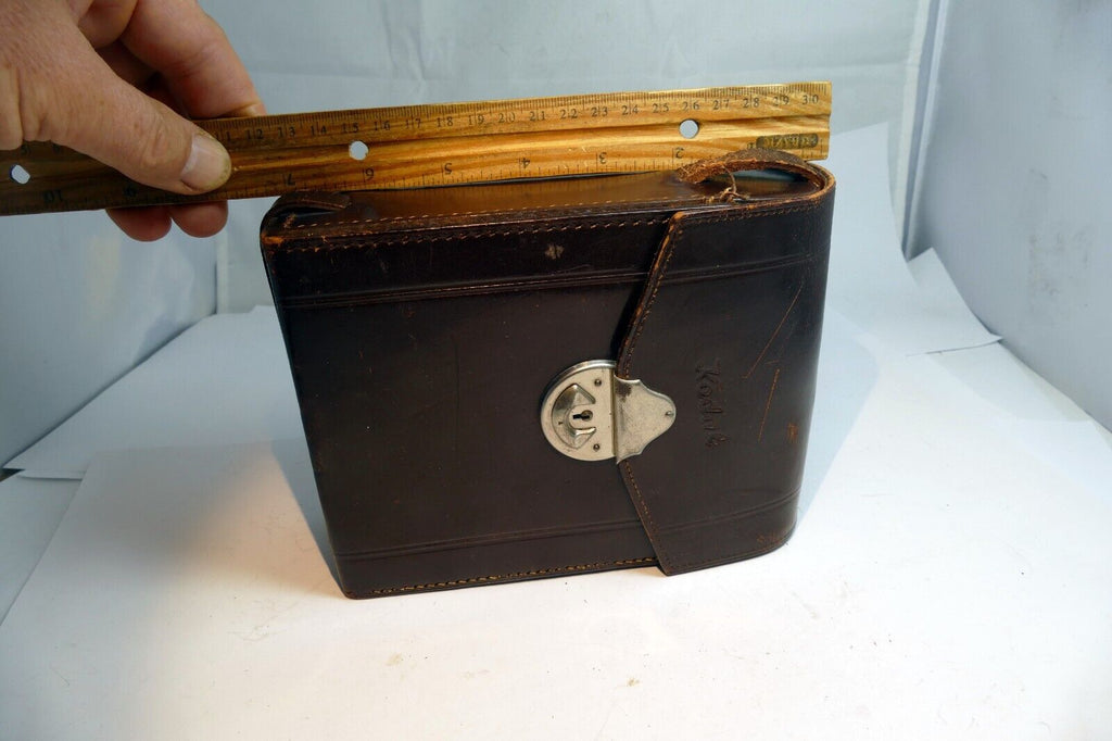 KODAK folding CAMERA MESSENGER CASE  leather genuine - vintage EOM