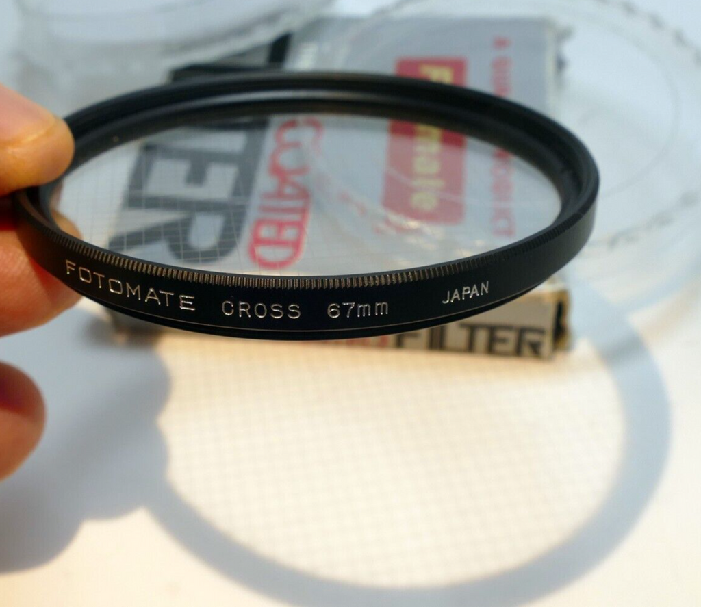 Fotomate 67mm 4 Star Cross Screen 1mm Filter - mint