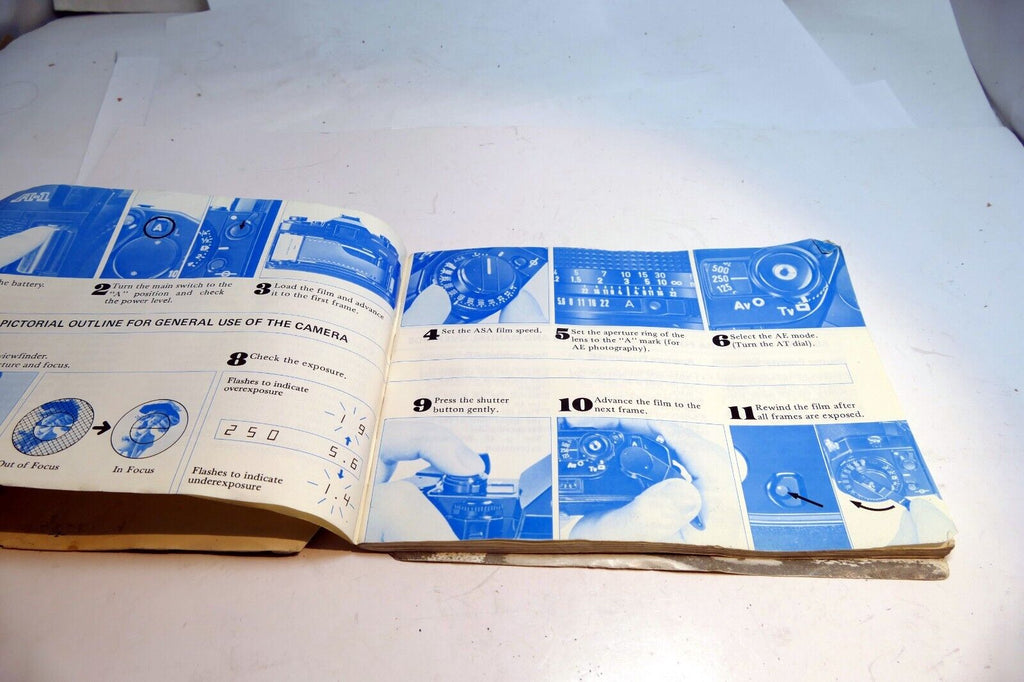 Canon A-1 Camera Manual Original Instruction Guide Book A1  English EN