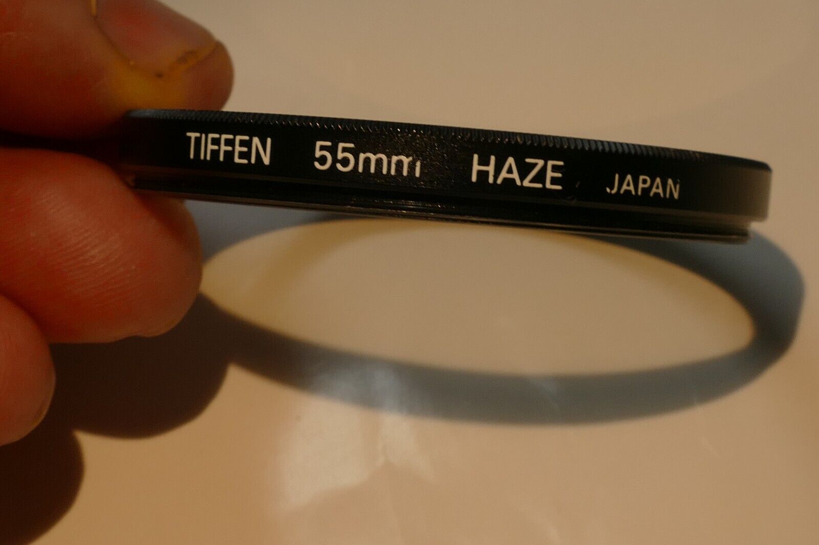 55mm HAZE TIFFEN warming OPTICAL GLASS  Filter UV Made in  Japan