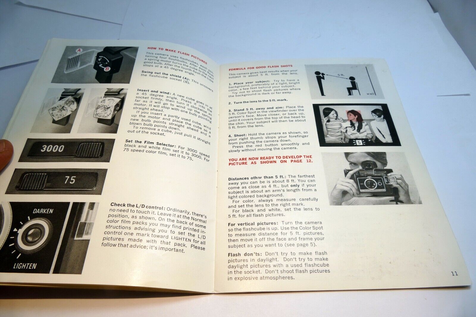 Polaroid Colorpack II  camera Operating Instruction Book Manual Guide