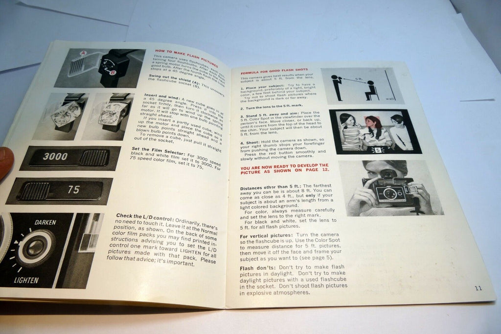 Polaroid Colorpack II  camera Operating Instruction Book Manual Guide