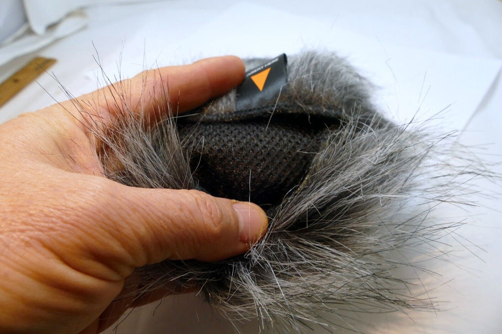 Comica 7" long Fur windshield Muff Blimp Cover Hole 35-40mm