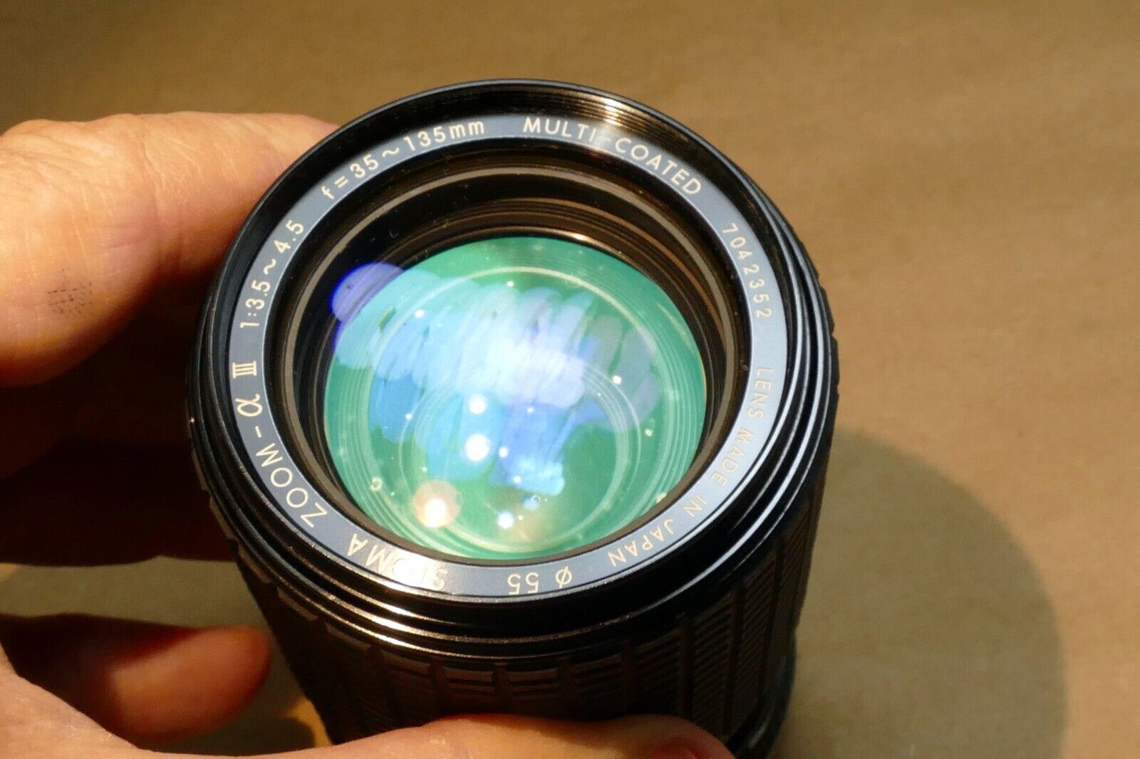 Sigma 35-135mm f3.5-4.5 MD Lens for Minolta - Parts or Repair W/ Haze NOT WORKIN