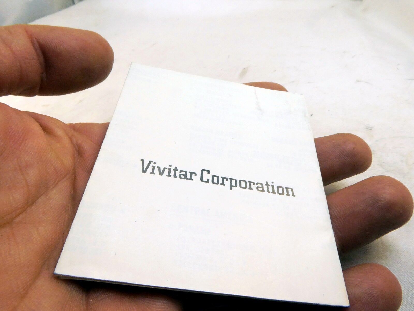 Vivitar  International Camera Repair Service Centers 1974 vintage