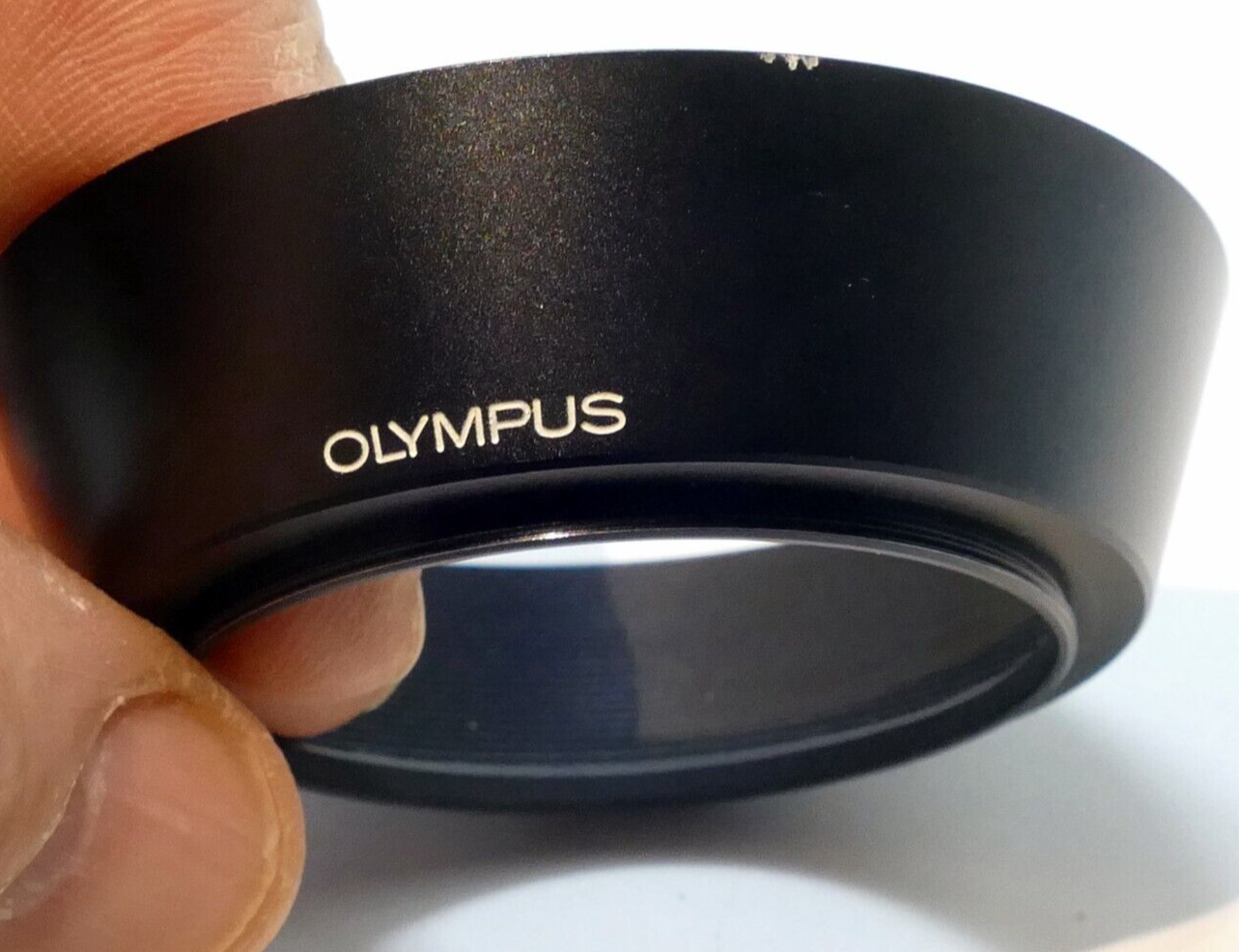 49mm Olympus OM 28mm f2.8 f3.5 lens Metal hood fits 24mm f2.8 Zuiko