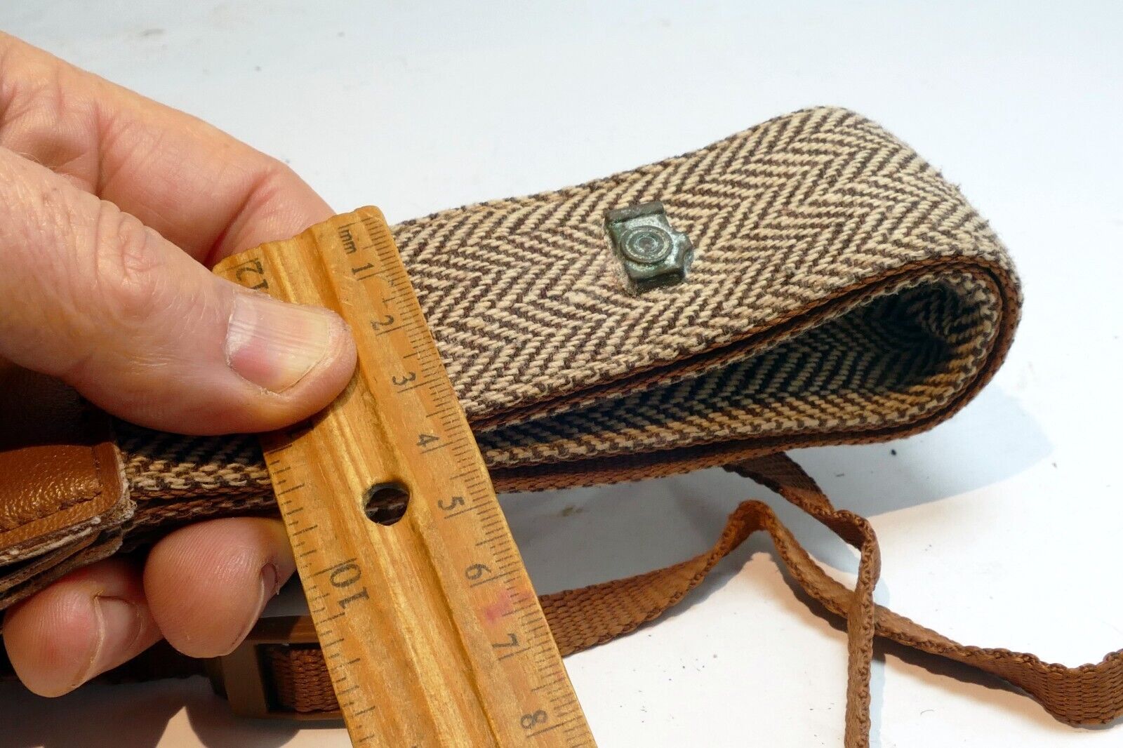 3.5cm Wide Brown canvas neck shoulder strap for suite SLR