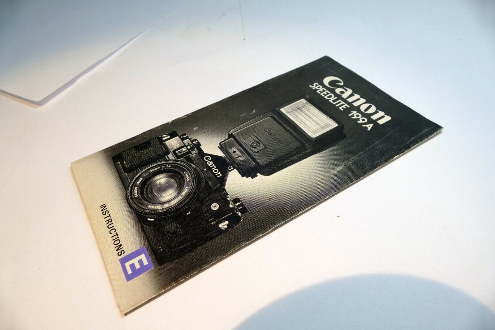 Canon Speedlite 199A  flash Instruction Guide Manual English En E