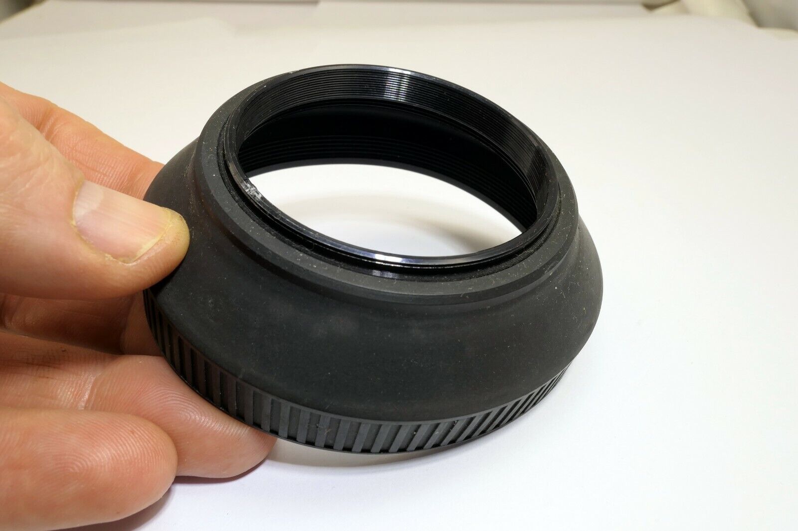 55mm Lens Hood Shade Rubber double threaded telehoto for 85mm 50mm f1.8 f1.7