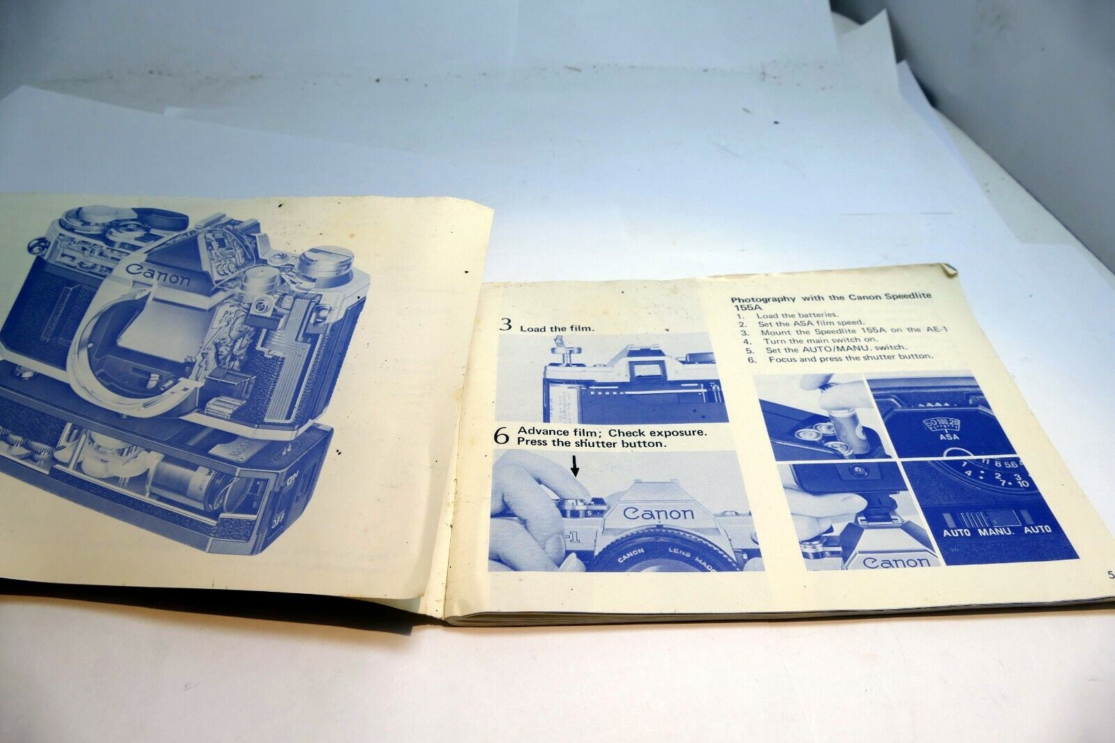 Canon AE-1 camera Manual Guide   Instructions EN Instruction Guide