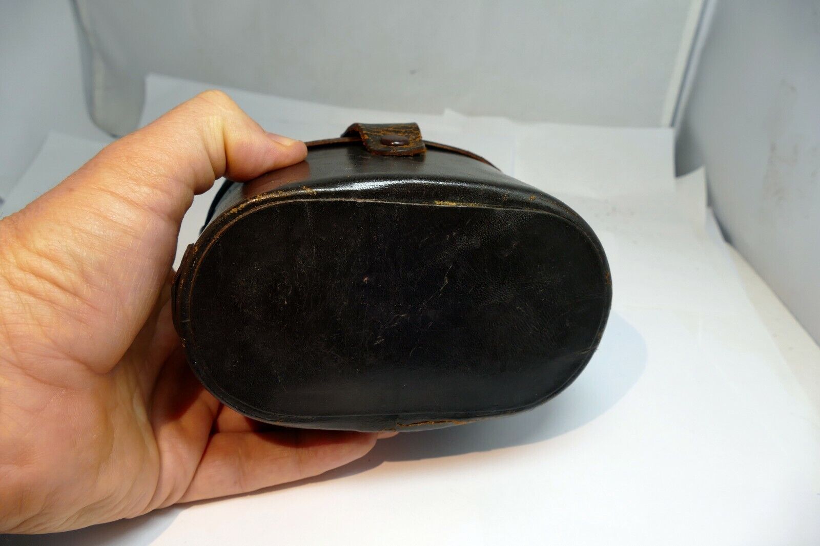 Mamiya Sekor 180mm f4.5 Hard case for lens TLR brown 18cm 13.5cm