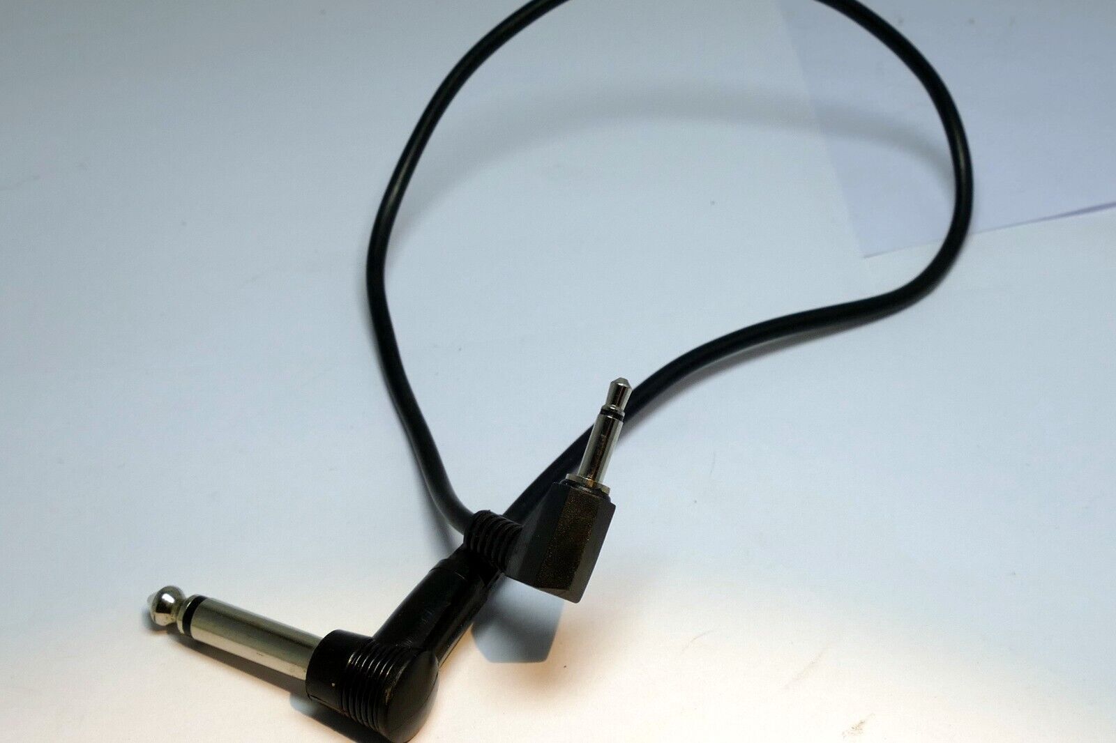 1/4 inch TS  Male to 3.5m Mono Audio  Cable  1  feet extension adapter