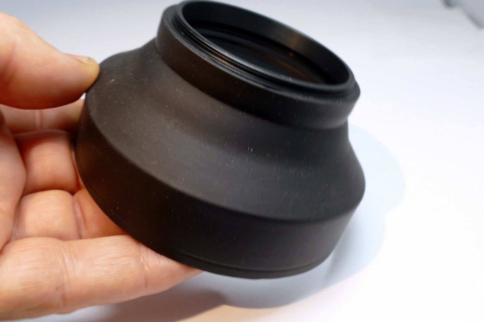58mm Rubber Lens Hood Shade collapsible 3-way telephoto wide angle