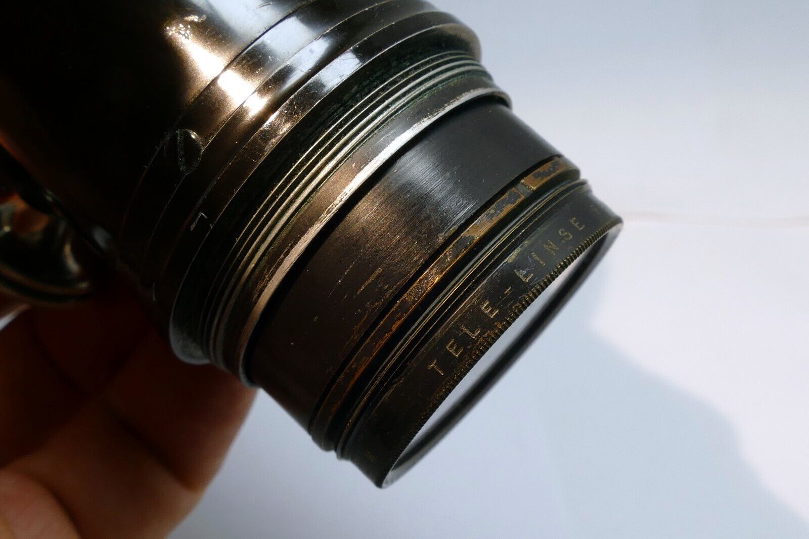Goerz Berlin 60mm Tele Lens brass lens with focusing tube IIIa