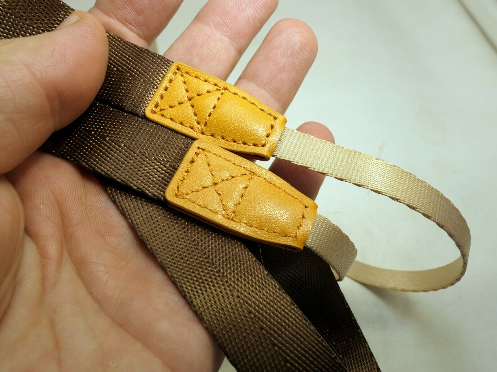 Nylon Shoulder Strap 2cm wide Neck camera  Coper color  (missing buckles)