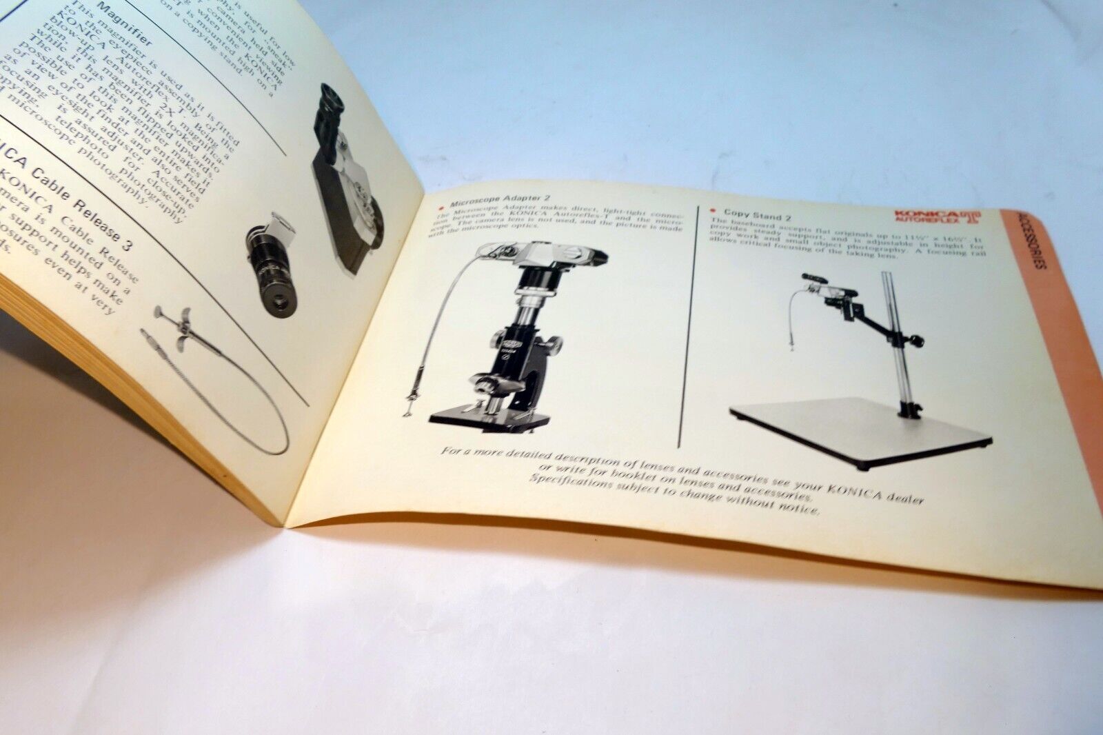 Konica Autoreflex T Camera Guide Booklet/Manual  English EN