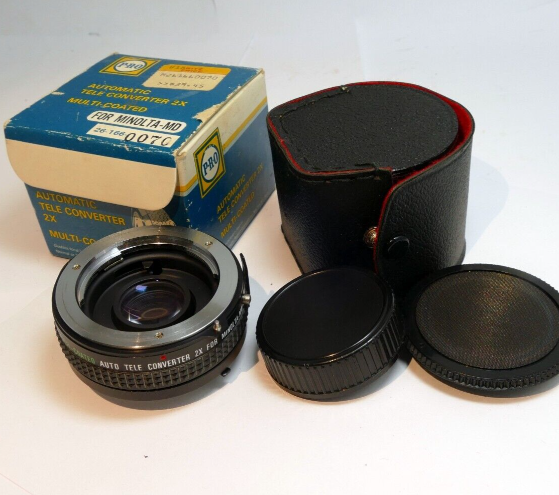 Pro  2X Tele-converter lens for Minolta MD mount manual focus multi-coated