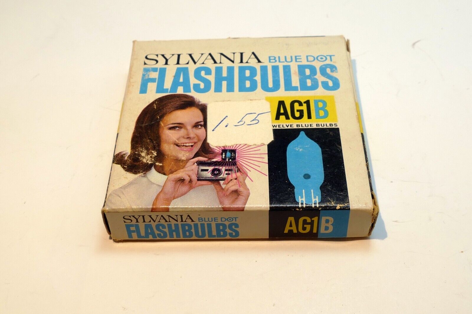 Sylvania Blue Dot AG-1B Flashbulbs Original Box - 8 Bulbs