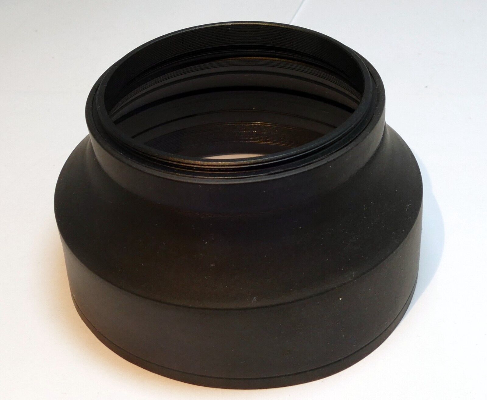 67mm Rubber Lens Hood Shade double threaded 3-way wide angle & telephoto