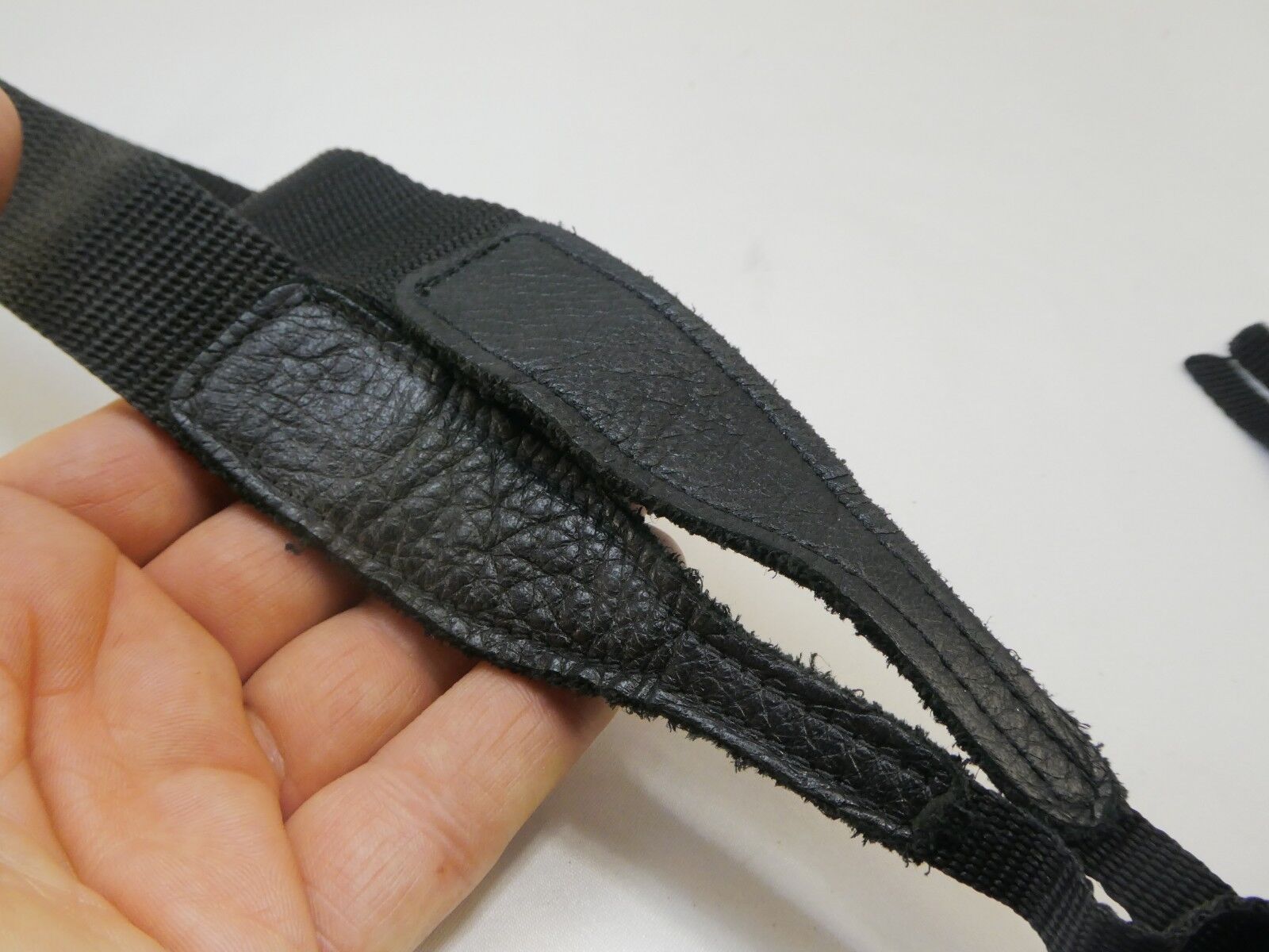 2cm wide Black Neck Shoulder Strap for cameras missing buckles and plastic loops