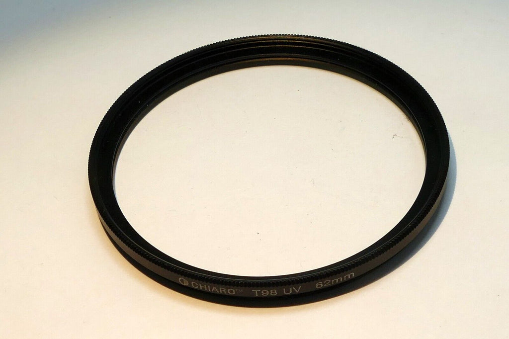 Chiaro T98 62mm Lens Filter UV Low / Slim profile WIDE ANGLE lenses