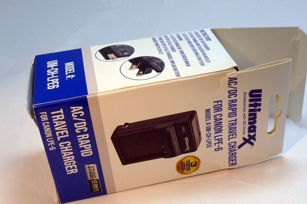 Ultimax wall LP-E6 charger camera Canon EOS 5D Mark IV 5DS R 6D II 7D
