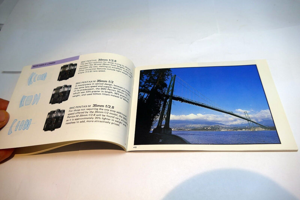 Pentax K100  System  chart lens accessory guide brochure