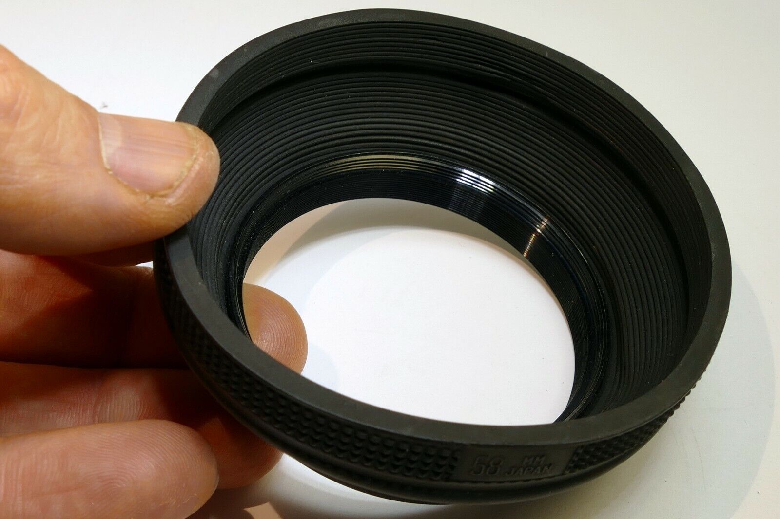 58mm Rubber Lens Hood Shade Collapsible double threaded